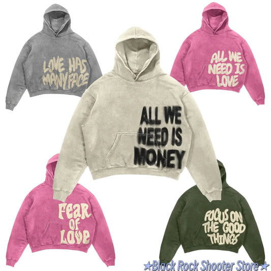 Letter print Oversized Hoodie